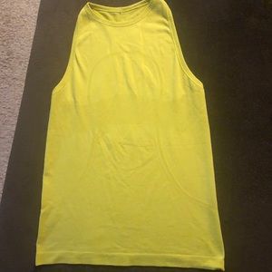 Lulu lemon yellow/green racer back tank